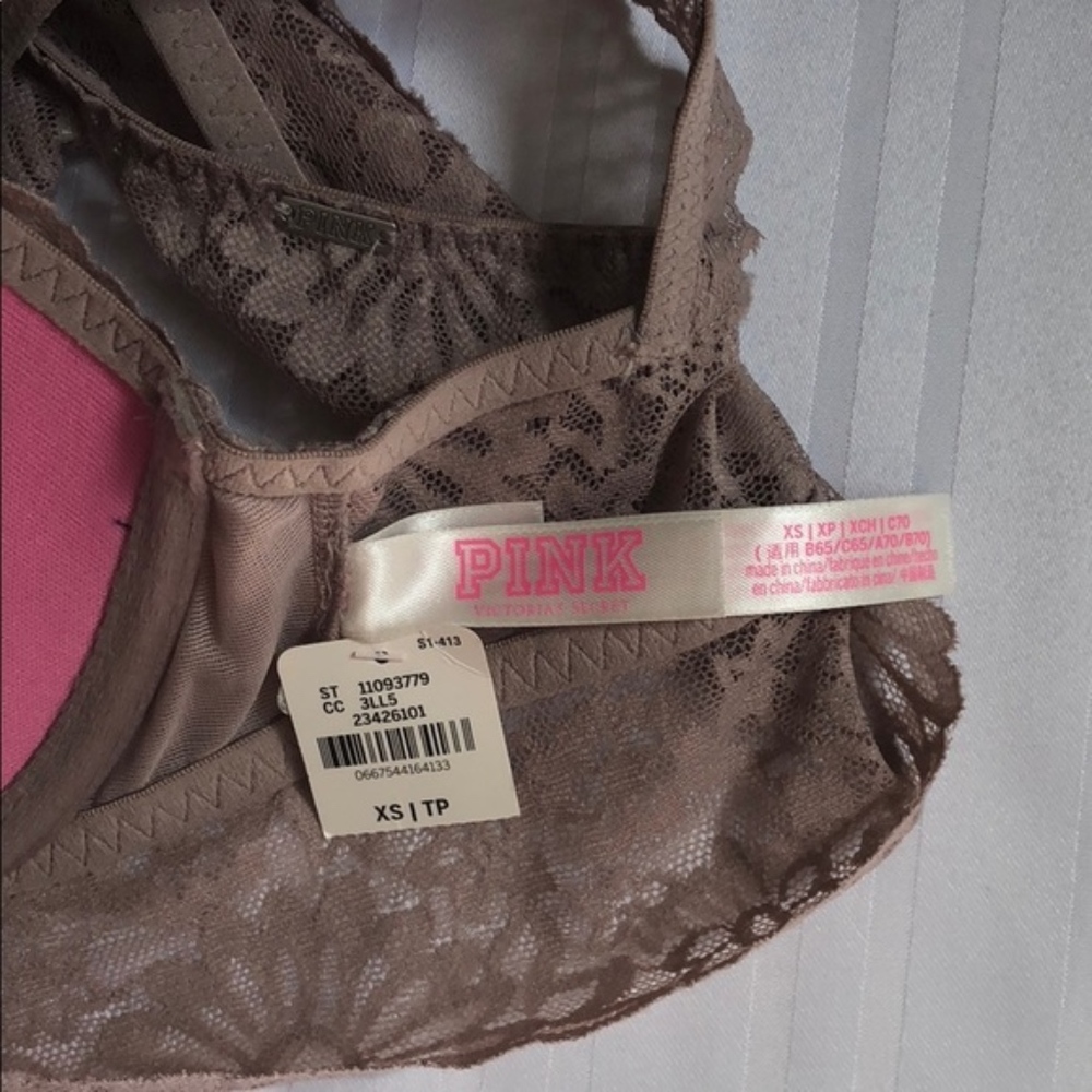 LAST 1!!! New VS Pink High Neck Lace Push Up Bra - Picture 7 of 8